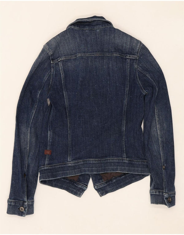 G-STAR Dame Crop denimjakke UK 6 XS Marineblå Bomuld