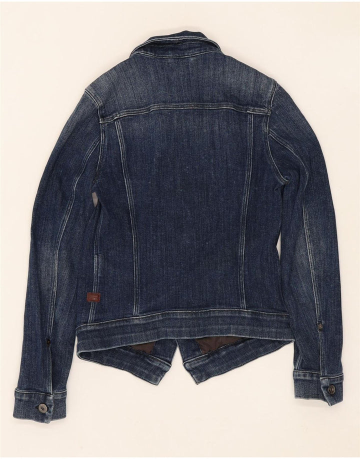 G-STAR Dame Crop denimjakke UK 6 XS Marineblå Bomuld