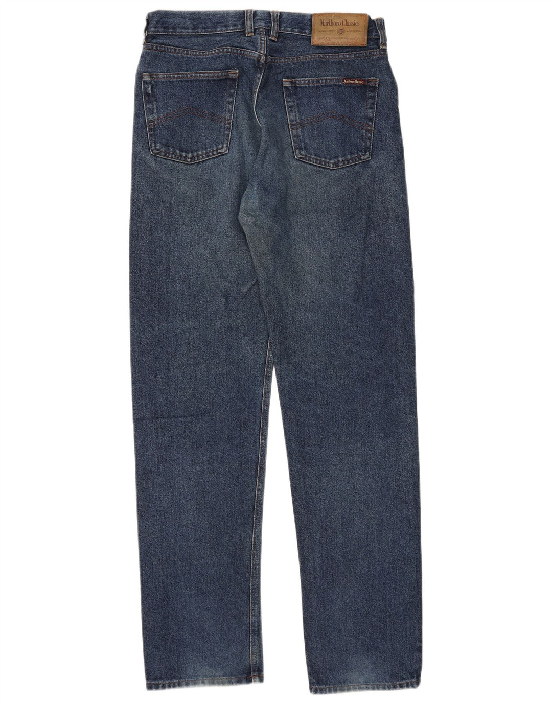 Marlboro Classics Straight Jeans til mænd W32 L34 Blå Bomuld