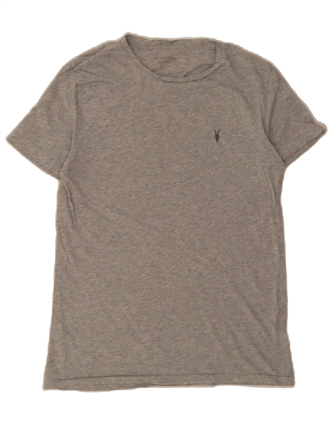 ALL SAINTS Mens T-Shirt Top XS Grey Cotton Vintage All Saints and Second-Hand All Saints from Messina Hembry 