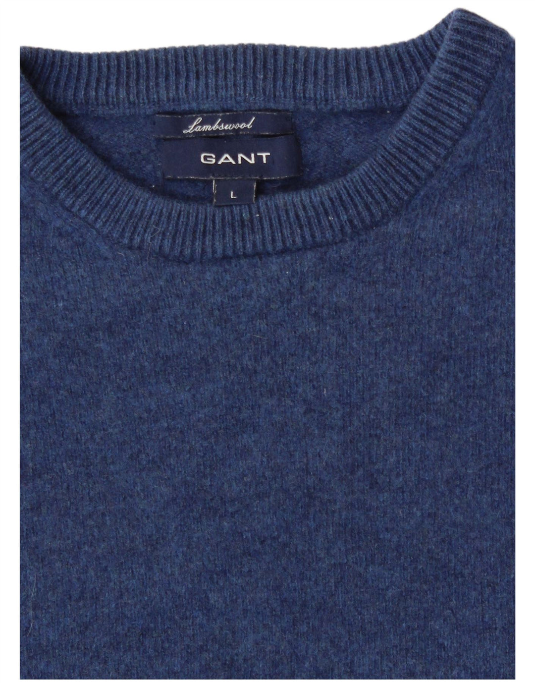 GANT drenge sweater med rund hals 12-13 år Stor blå lammeuld
