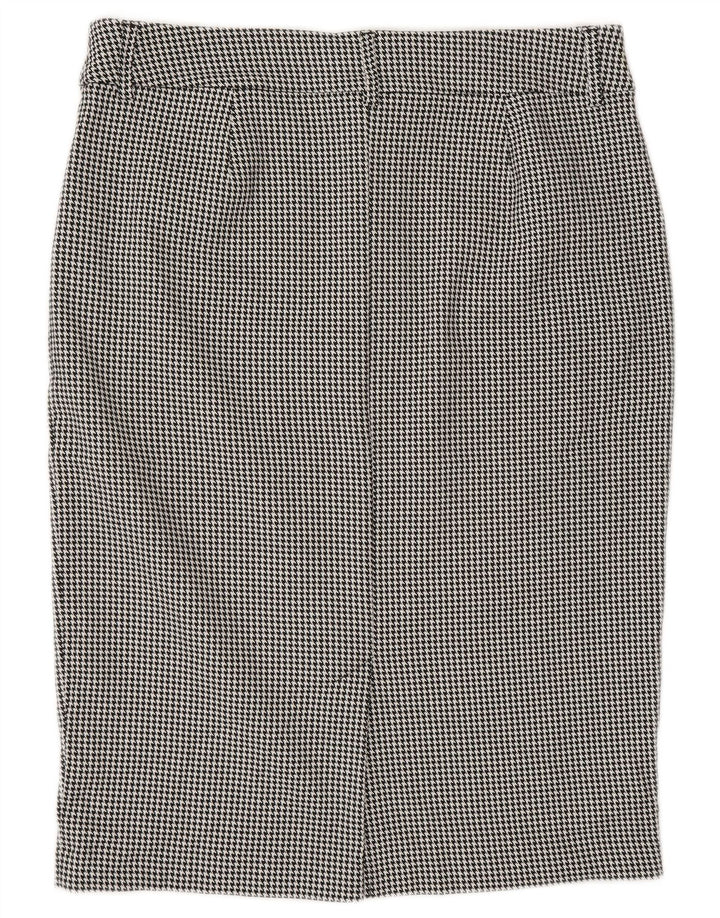 Marks & Spencer Pencil Nederdel til kvinder UK 16 Large W32 Grey Houndstooth