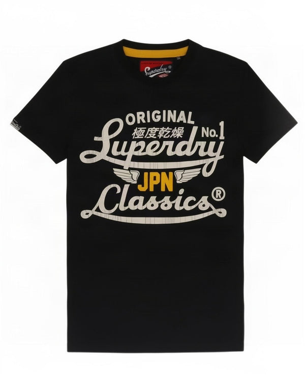 Superdry Grafisk T-shirt top til mænd XS Marineblå bomuld