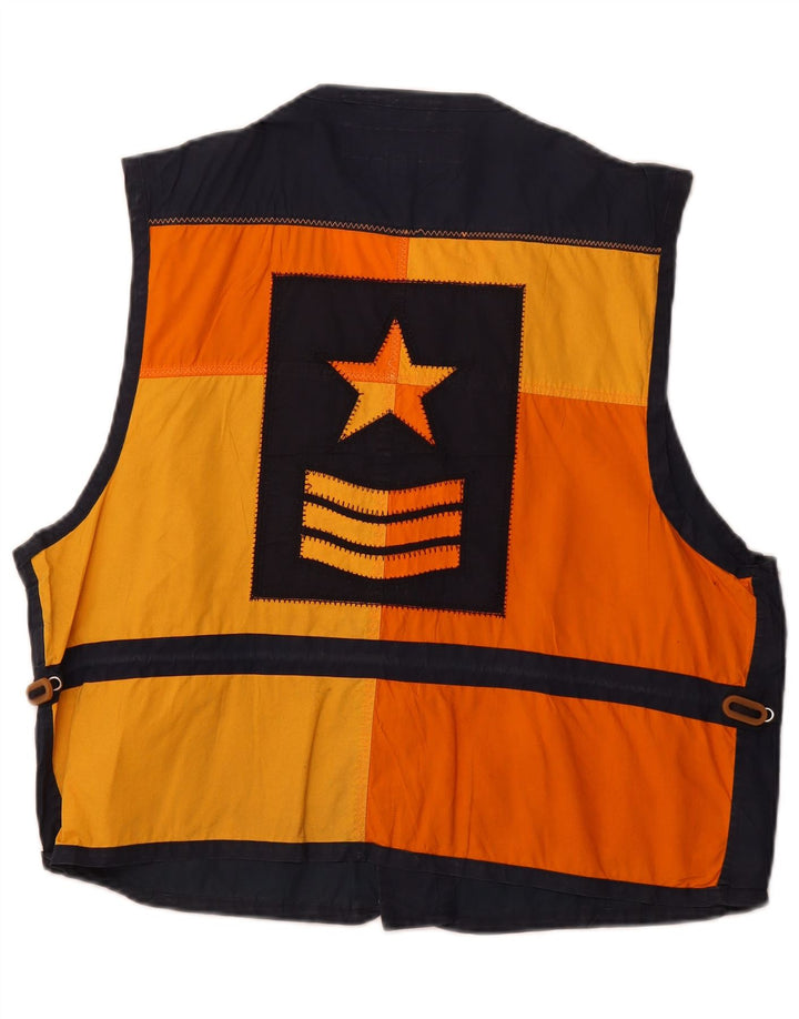 OCEAN STAR Herre Graphic Utility Gilet IT 50 Large Navy Blue Colourblock