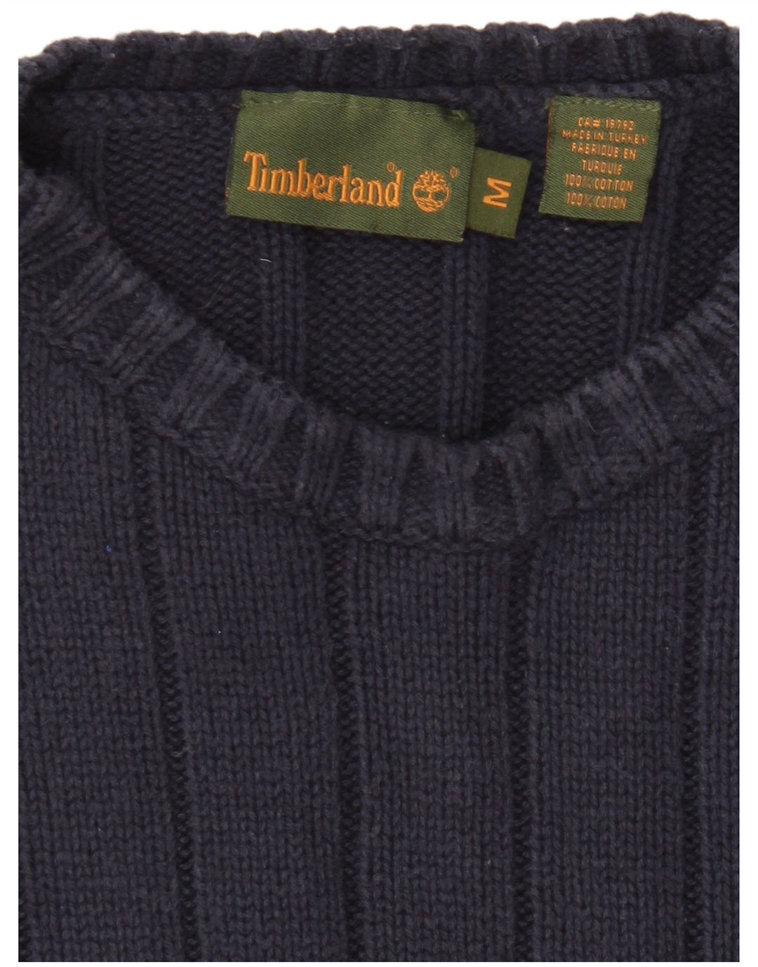 Timberland Herre trøjetrøje med rund hals mellem marineblå bomuld
