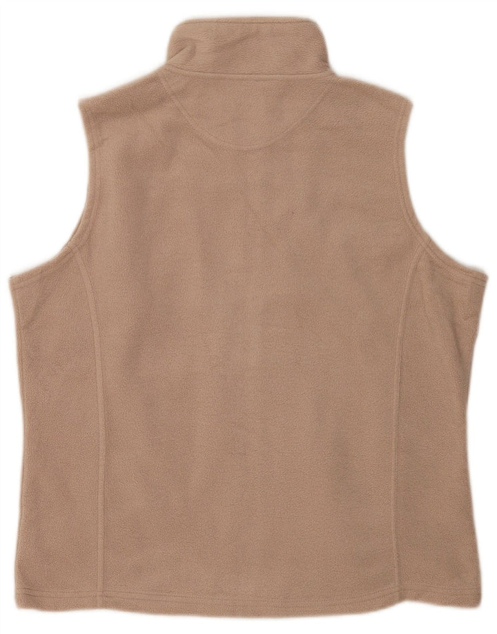 M&Co Dame Fleecejakke UK 18 XL Beige Polyester