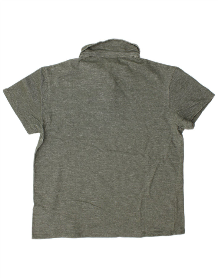 Refrigiwear Herre poloshirt Stor grøn flækket bomuld