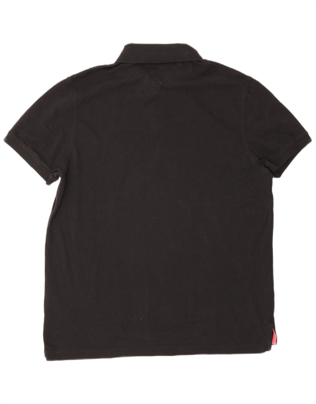 Tommy Hilfiger Herre Regular Fit Polo Shirt Stor sort bomuld