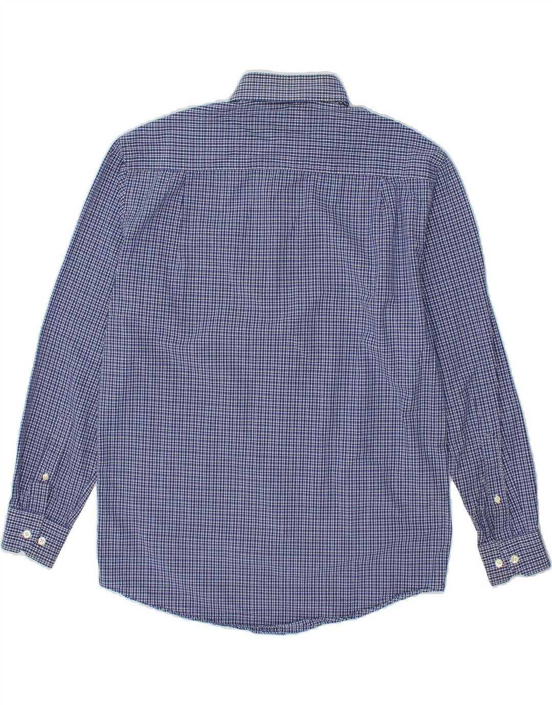 NAUTICA Mens Shirt Size 15 Medium Blue Check Cotton Vintage Nautica and Second-Hand Nautica from Messina Hembry 