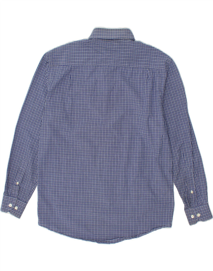 NAUTICA Mens Shirt Size 15 Medium Blue Check Cotton Vintage Nautica and Second-Hand Nautica from Messina Hembry 