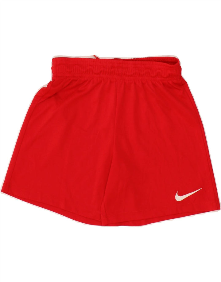 NIKE Boys Dri Fit Sport Shorts 8-9 Years Small Red Polyester Vintage Nike and Second-Hand Nike from Messina Hembry 