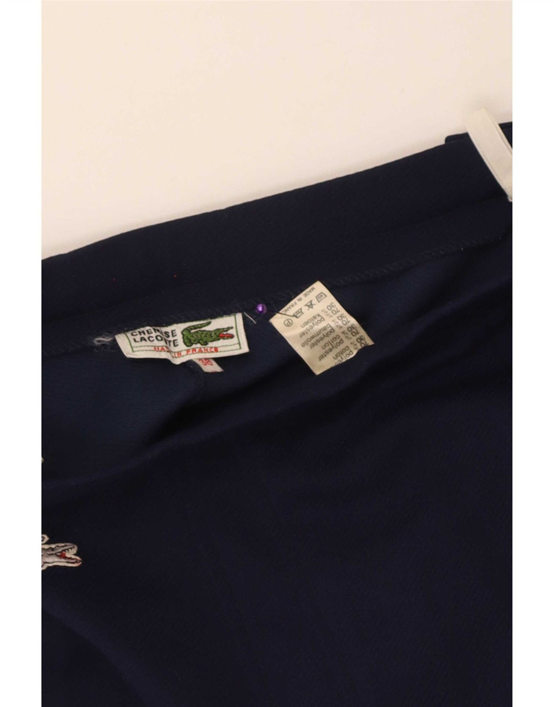 Lacoste Dame Mini Nederdel EU 38 Medium W24 Marineblå Polyester