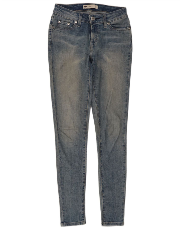 LEVI'S Dame Legging Skinny Jeans W26 L30 Blå Bomuld
