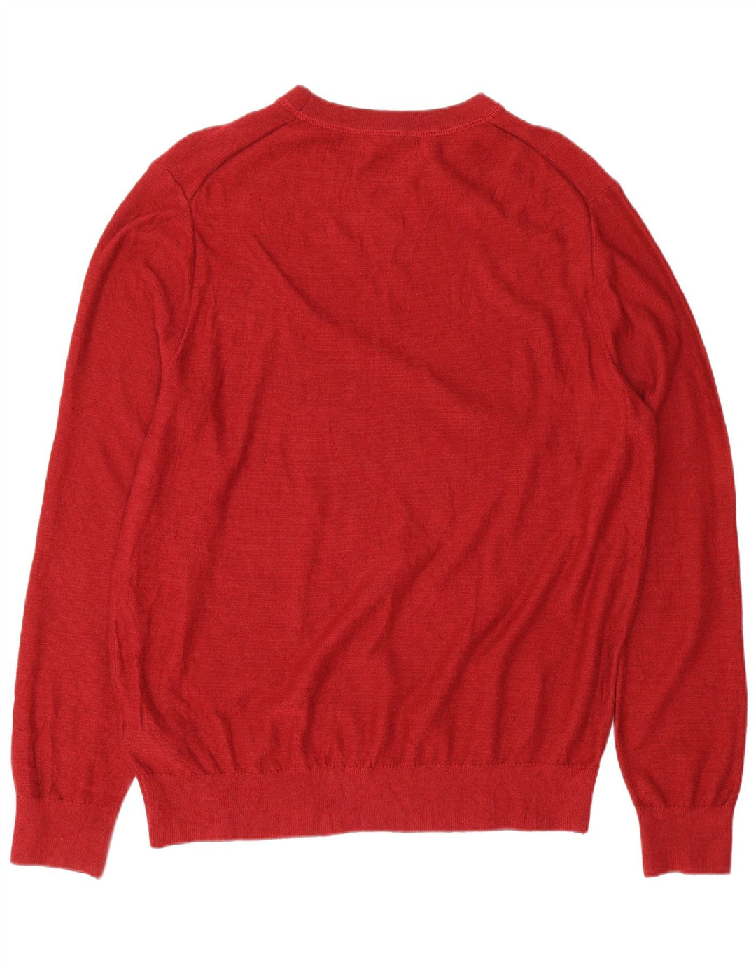 Nautica Herre Regular Fit Crew Neck Jumper Sweater Medium Rød Bomuld