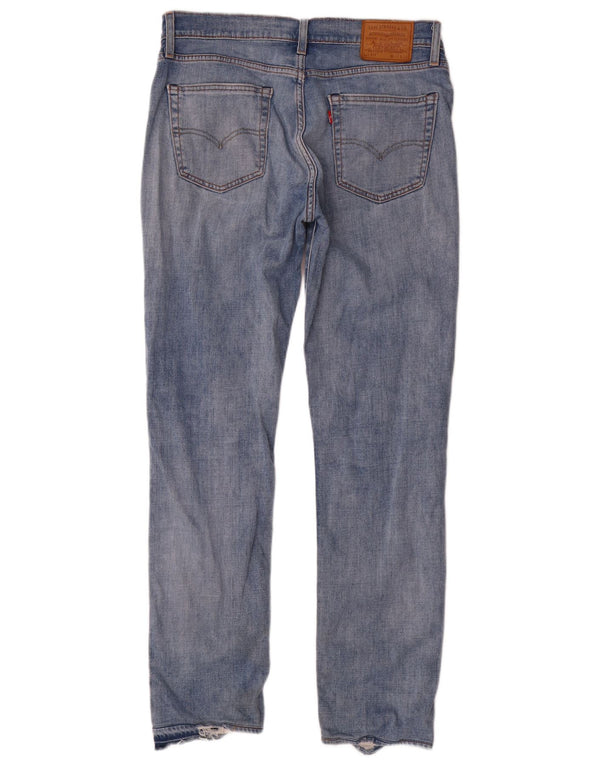 Levi's Men Distressed Slim Jeans W34 L32 Blå Bomuld
