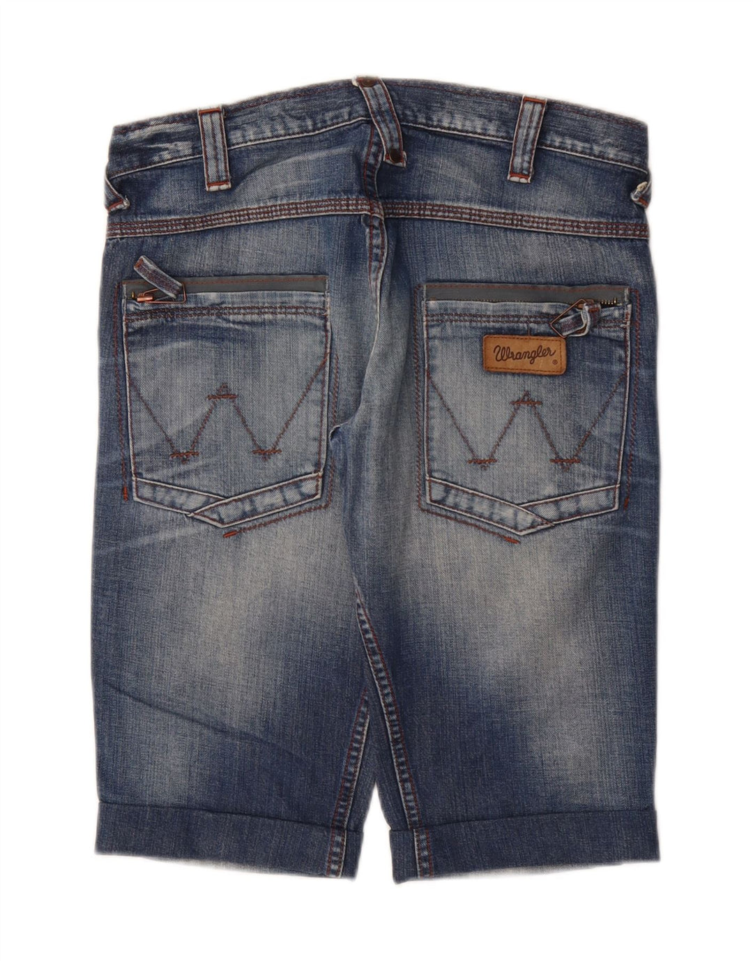 WRANGLER Mens Sharkey Denim Shorts W30 Medium  Blue Cotton Vintage Wrangler and Second-Hand Wrangler from Messina Hembry 