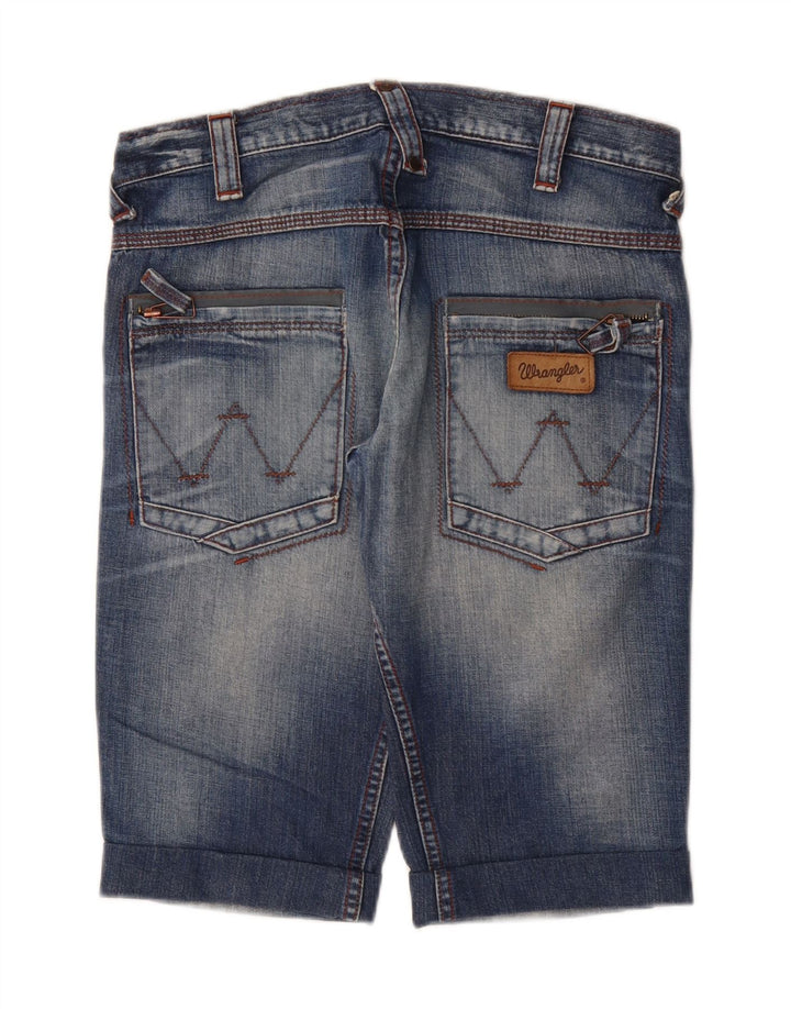 WRANGLER Mens Sharkey Denim Shorts W30 Medium  Blue Cotton Vintage Wrangler and Second-Hand Wrangler from Messina Hembry 