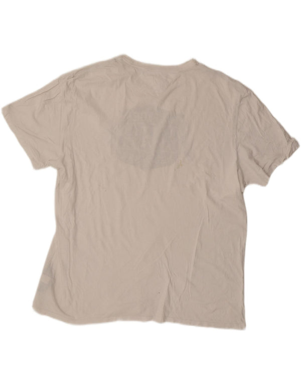 Tommy Hilfiger Herre Grafisk T-Shirt Top 2XL Hvid Bomuld