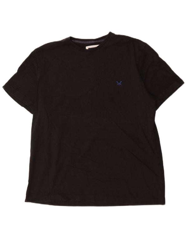 Crew Clothing Herre T-Shirt Top XL Sort Bomuld