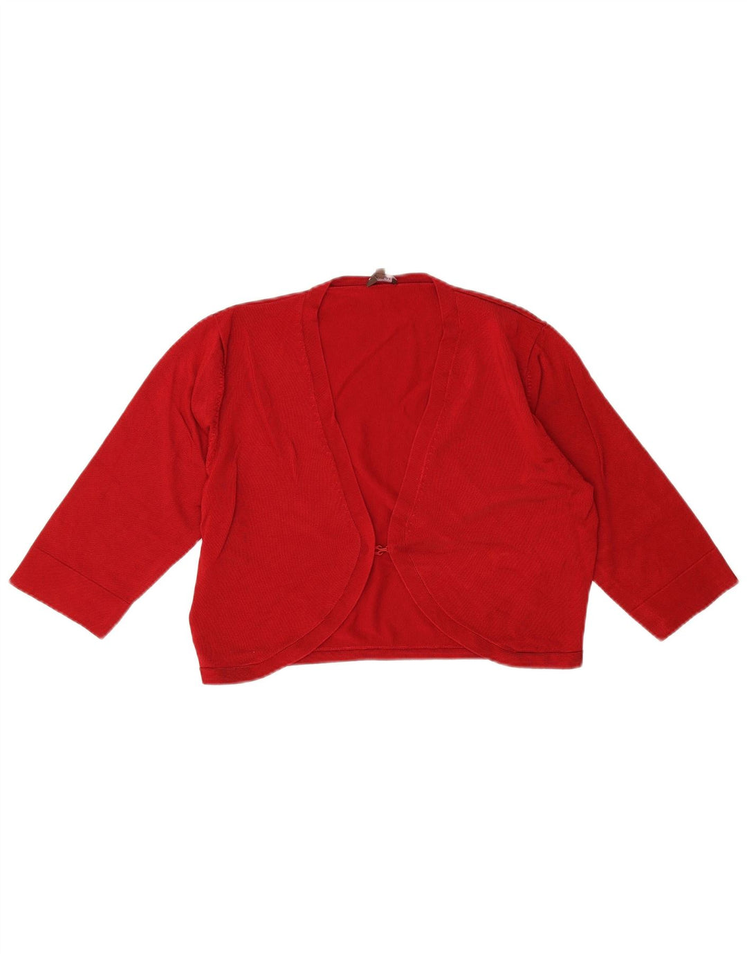 Phase Eight Dame 3/4-ærmet Crop Cardigan Sweater UK 14 Medium Rød