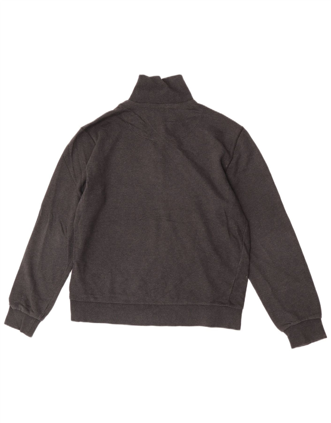 Hugo Boss Herre Zip Neck Sweatshirt Jumper Medium Grå Bomuld