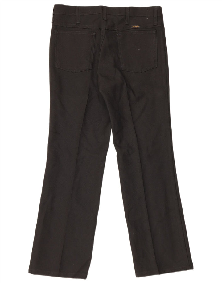Wrangler Straight Casual bukser til mænd W33 L29 sort polyester