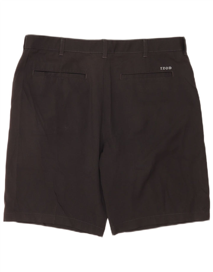 Izod Chino Shorts til mænd W36 Large Black Polyester