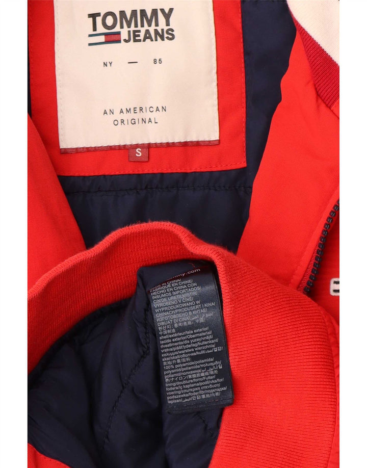 Tommy Hilfiger Bomberjakke til mænd UK 36 Lille rød polyamid