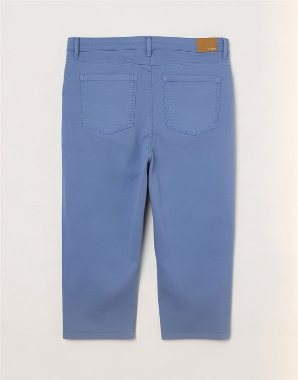 Marks & Spencer Dame Capri Bukser med høj talje UK 22 3XL W40 L22 Blå