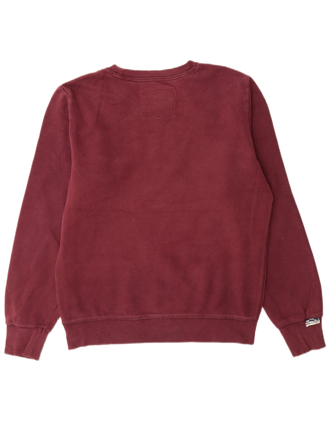 Superdry grafisk sweatshirt til mænd, stor rødbrun bomuld