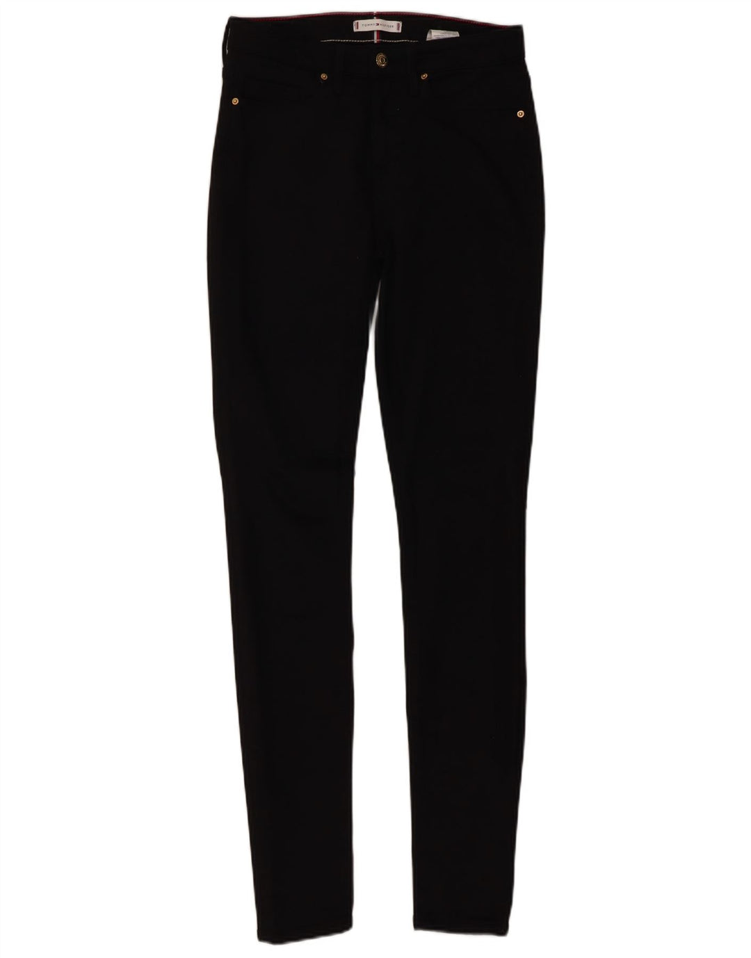 TOMMY HILFIGER Skinny Jeans til kvinder W26 L32 sort bomuld