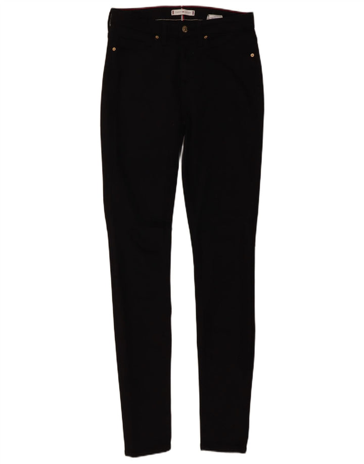 TOMMY HILFIGER Skinny Jeans til kvinder W26 L32 sort bomuld