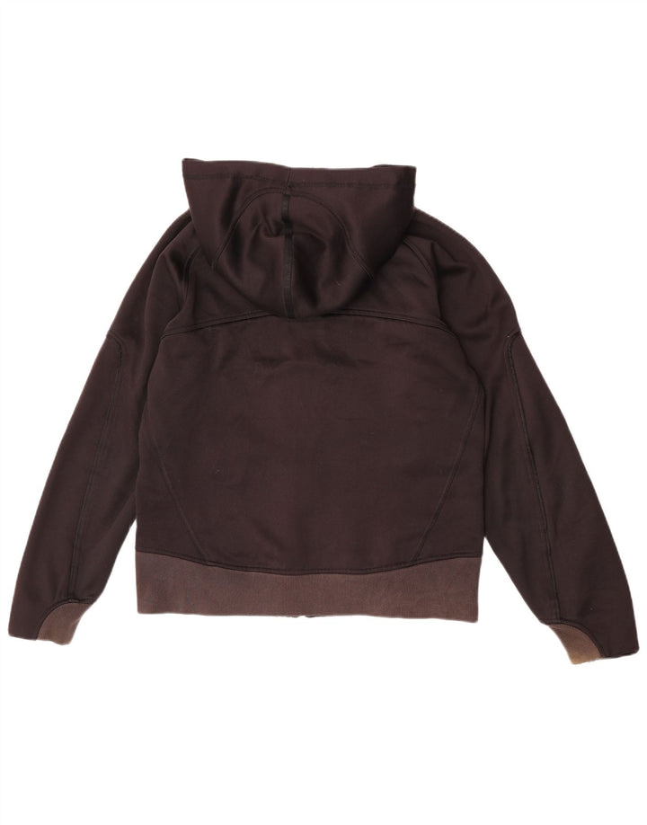 Puma hættetrøje med lynlås til kvinder UK 16 Large Black Colourblock Polyester