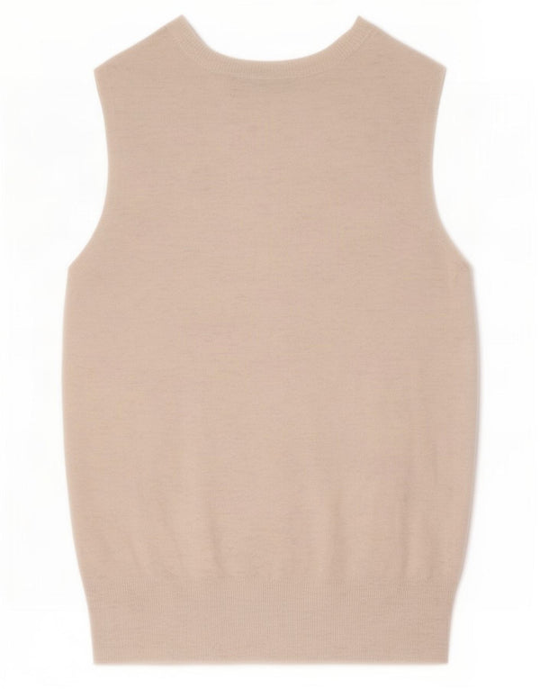 Zara Dame Vest Tank Top UK 12 Medium White Flecked