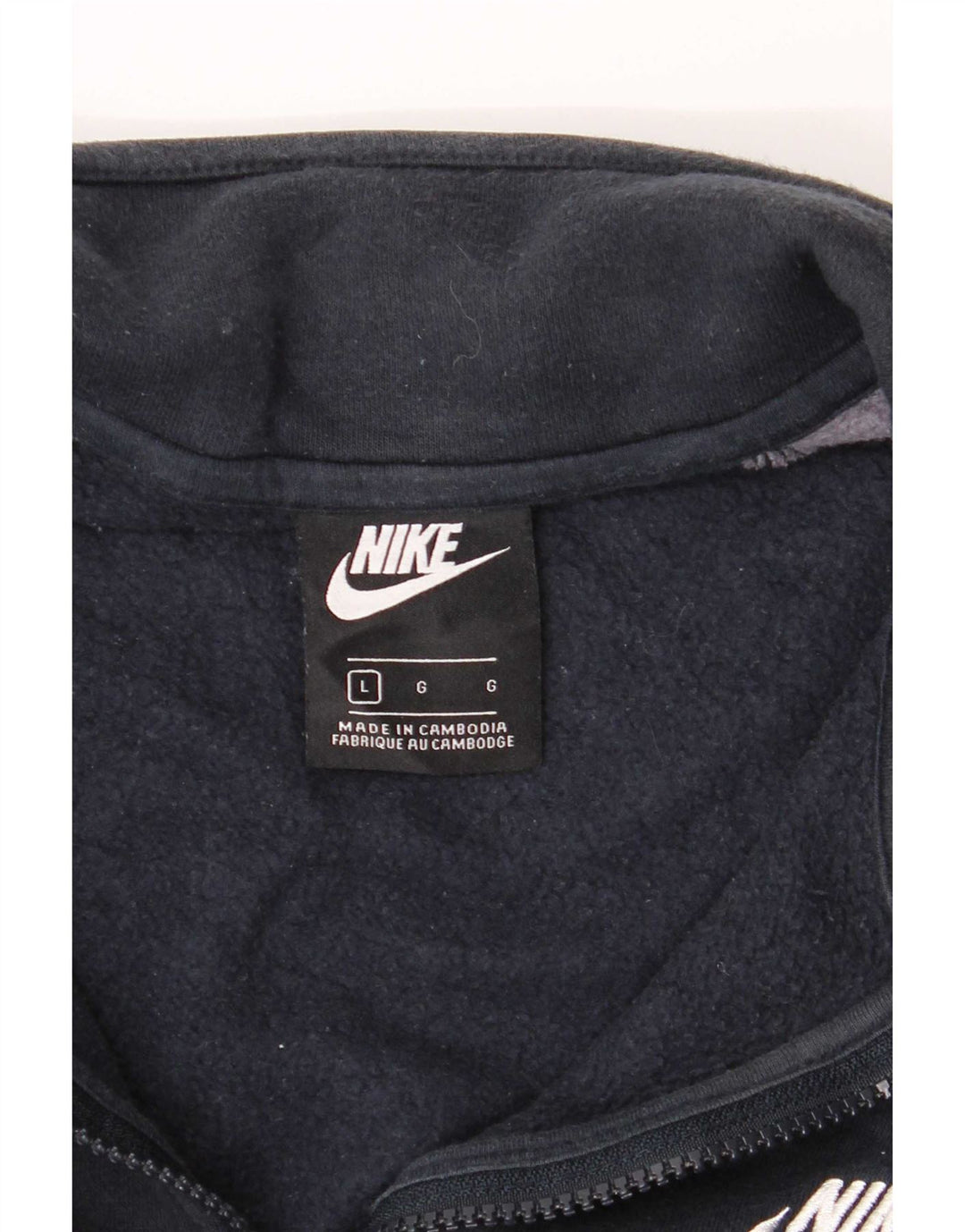 Nike træningsdragt til mænd, topjakke, stor marineblå farveblok bomuld