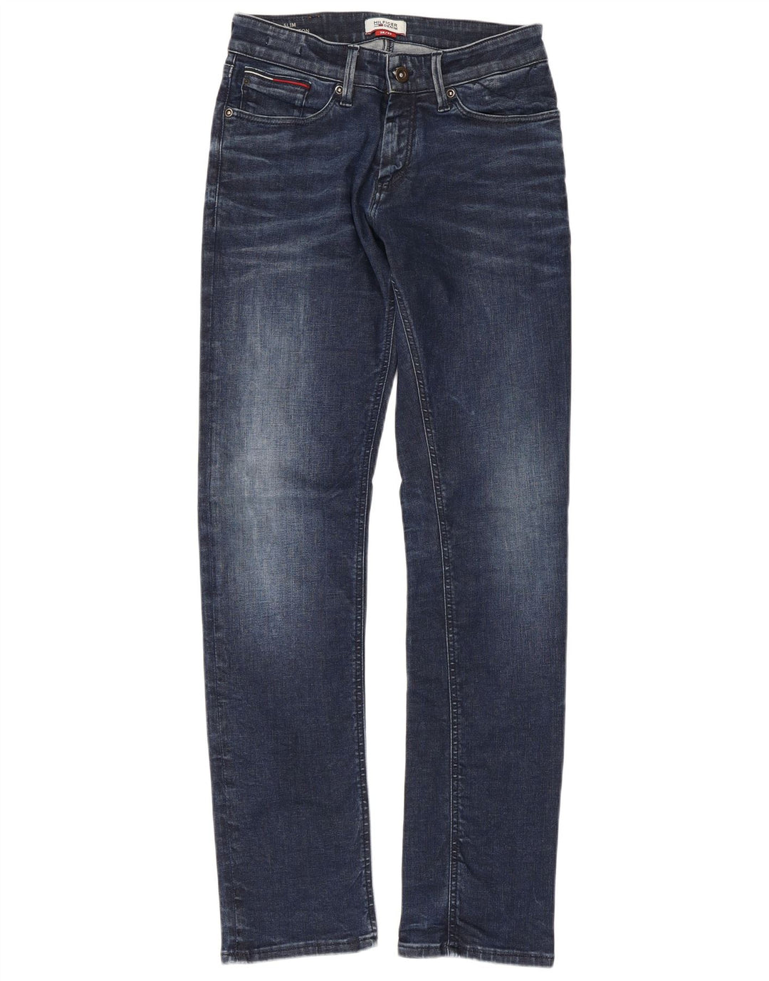 TOMMY HILFIGER Herre Scanton Slim Jeans W28 L32 Marineblå Bomuld