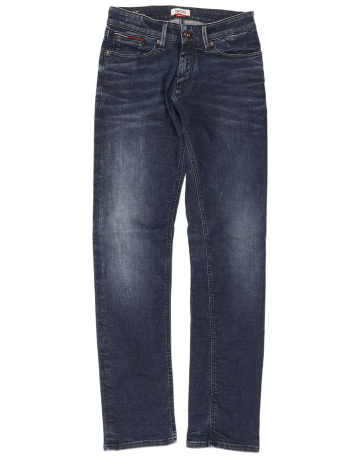 TOMMY HILFIGER Herre Scanton Slim Jeans W28 L32 Marineblå Bomuld