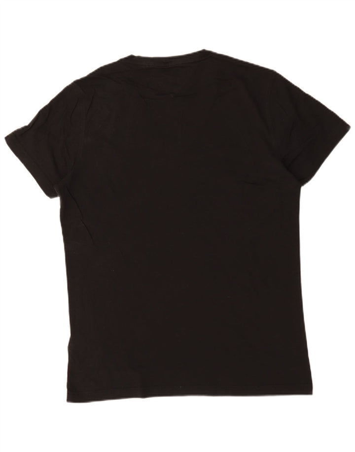 Tommy Hilfiger Herre T-Shirt Top Medium Sort Bomuld