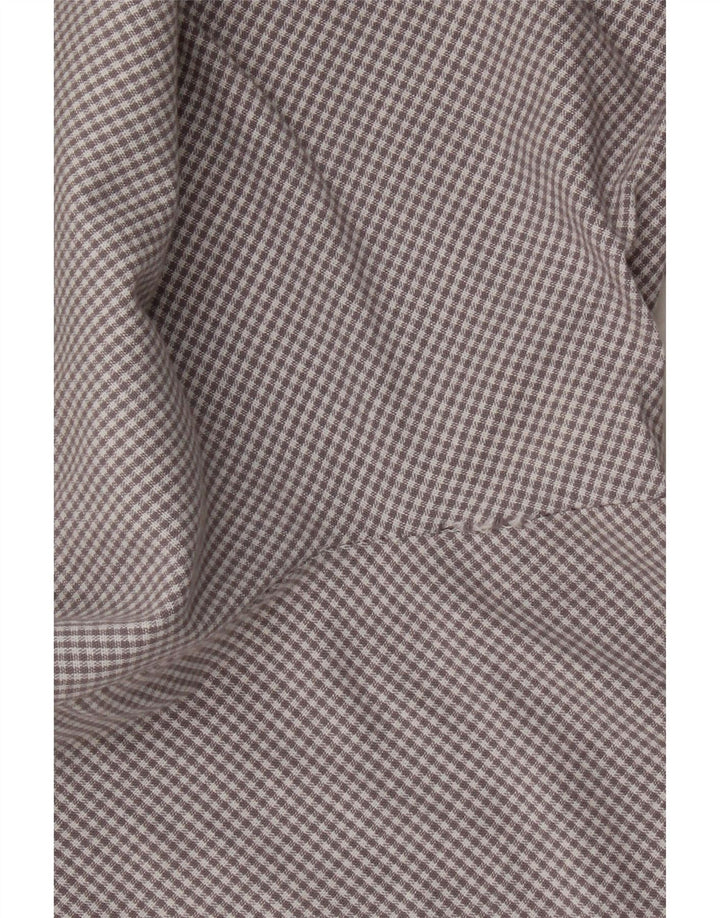 SASHA Womens Shirt UK 14 Large Grey Gingham Cotton Vintage Sasha and Second-Hand Sasha from Messina Hembry 