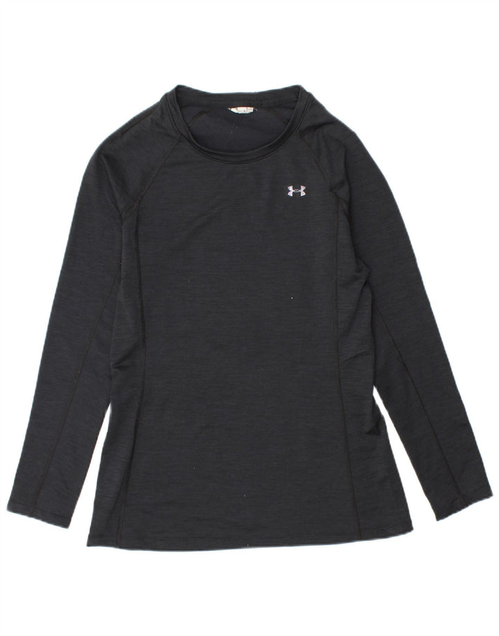 UNDER ARMOUR Dame Top Langærmet UK 12 Medium Sort