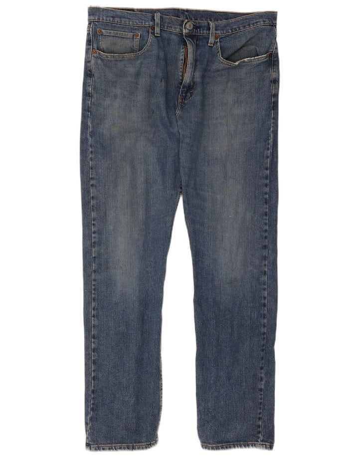 Levi's Herre 502 tilspidsede jeans W34 L32 blå bomuld