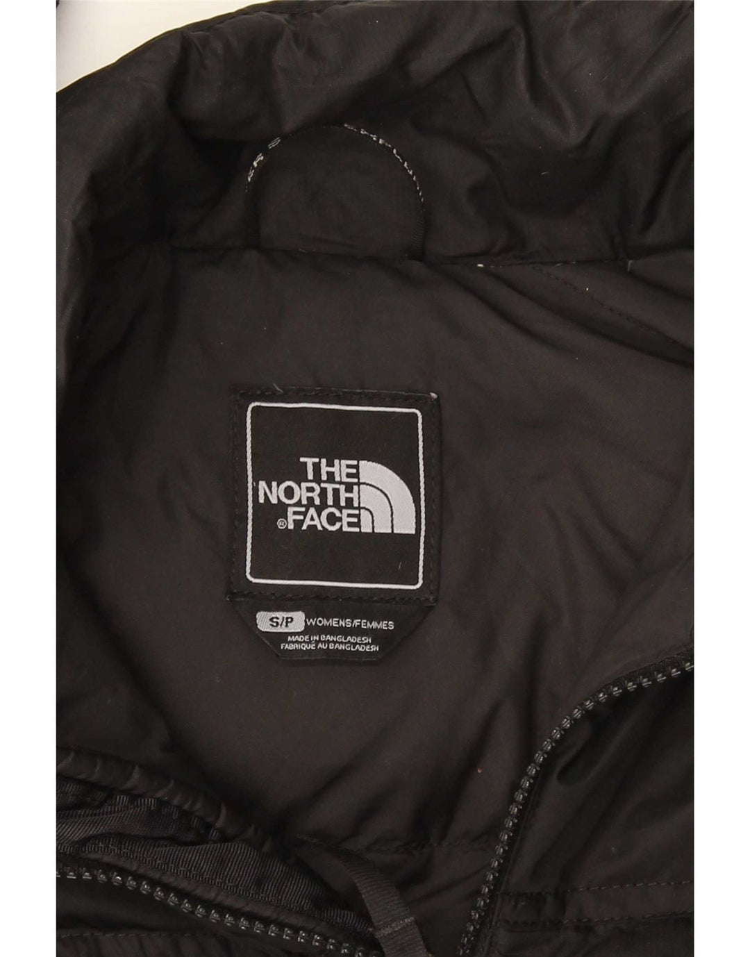 The North Face Polstret jakke til kvinder UK 10 Lille sort nylon