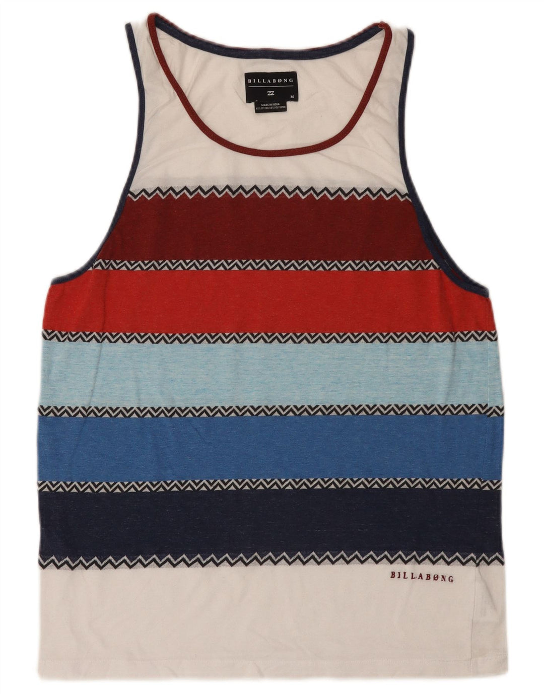 Billabong Herrevest Top Medium Flerfarvet Stribet Bomuld