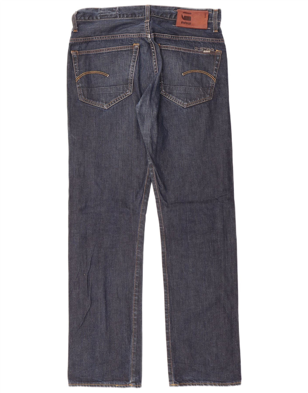 G-STAR Mens 3301 Straight Jeans W33 L32 Blue Cotton
