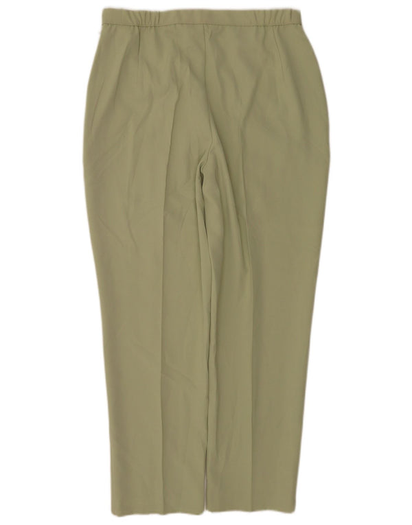Marks & Spencer Dame tilspidsede fritidsbukser UK 14 Large W32 L27 Grøn