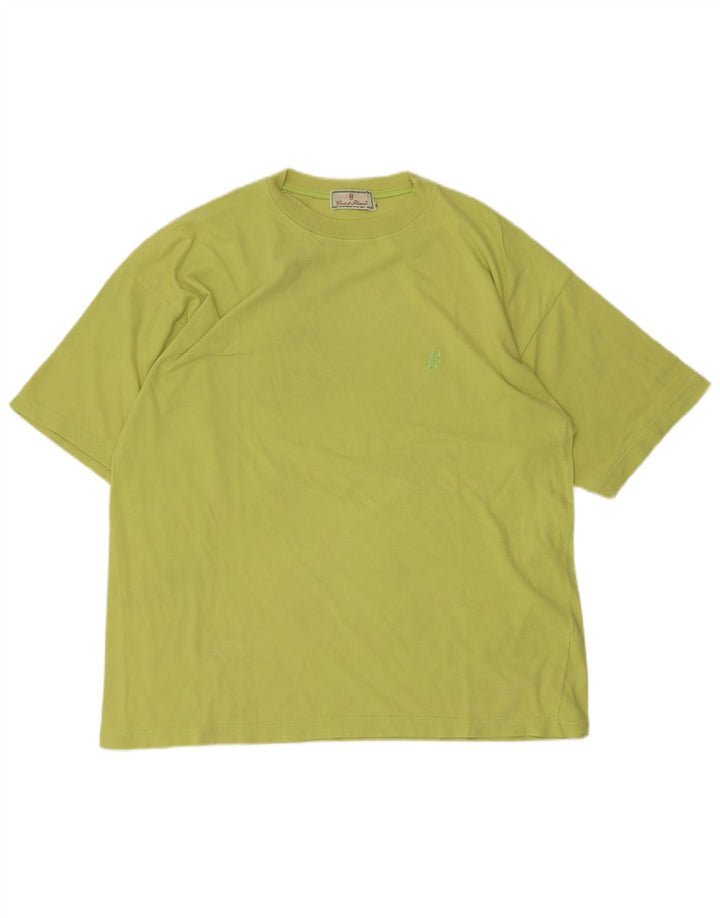 Conte of Florence herre T-shirt top mellemgrøn bomuld