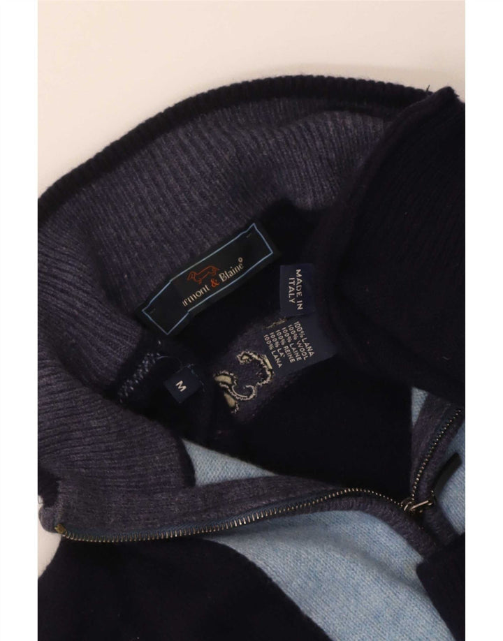 Harmont & Blaine Dame sweater med lynlås i halsen UK 12 Medium Navy Blue