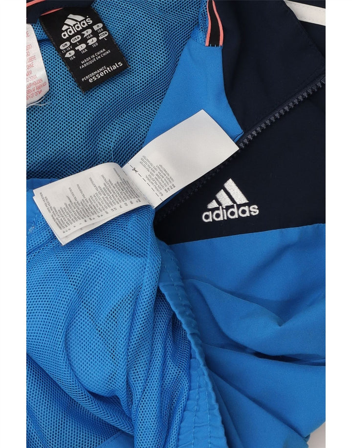 Adidas Boys Climalite træningsdragt topjakke 13-14 år Blå Colourblock