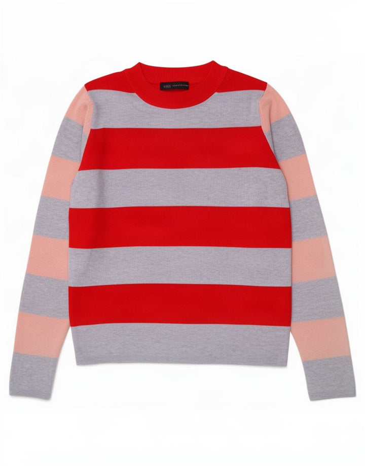 Marks & Spencer Dametop Langærmet UK 10 Small Multicolored Striped