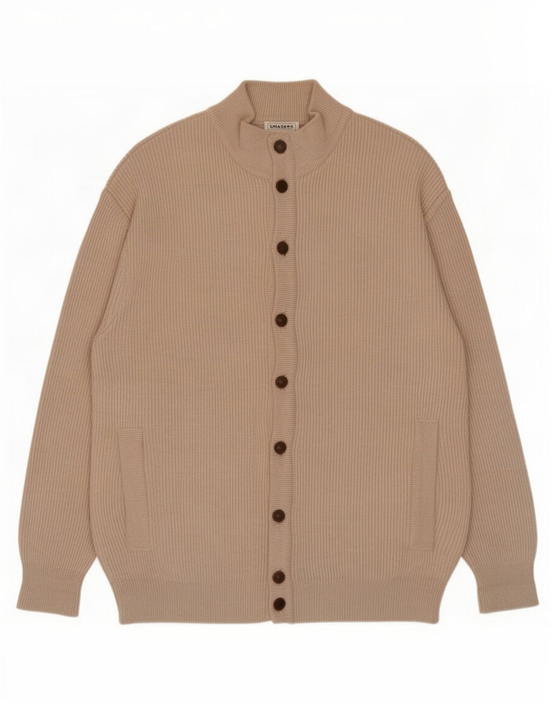 Lana Gatto Herre Cardigan Sweater Stor Beige Uld